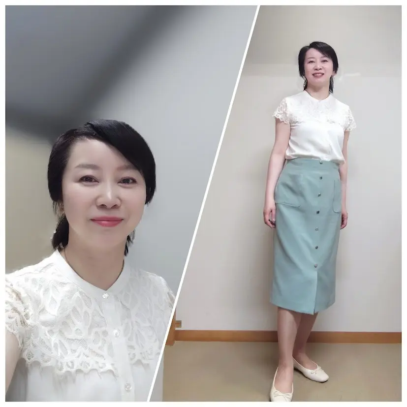 7月前半。アラフィフ秘書お仕事毎日服_1_4