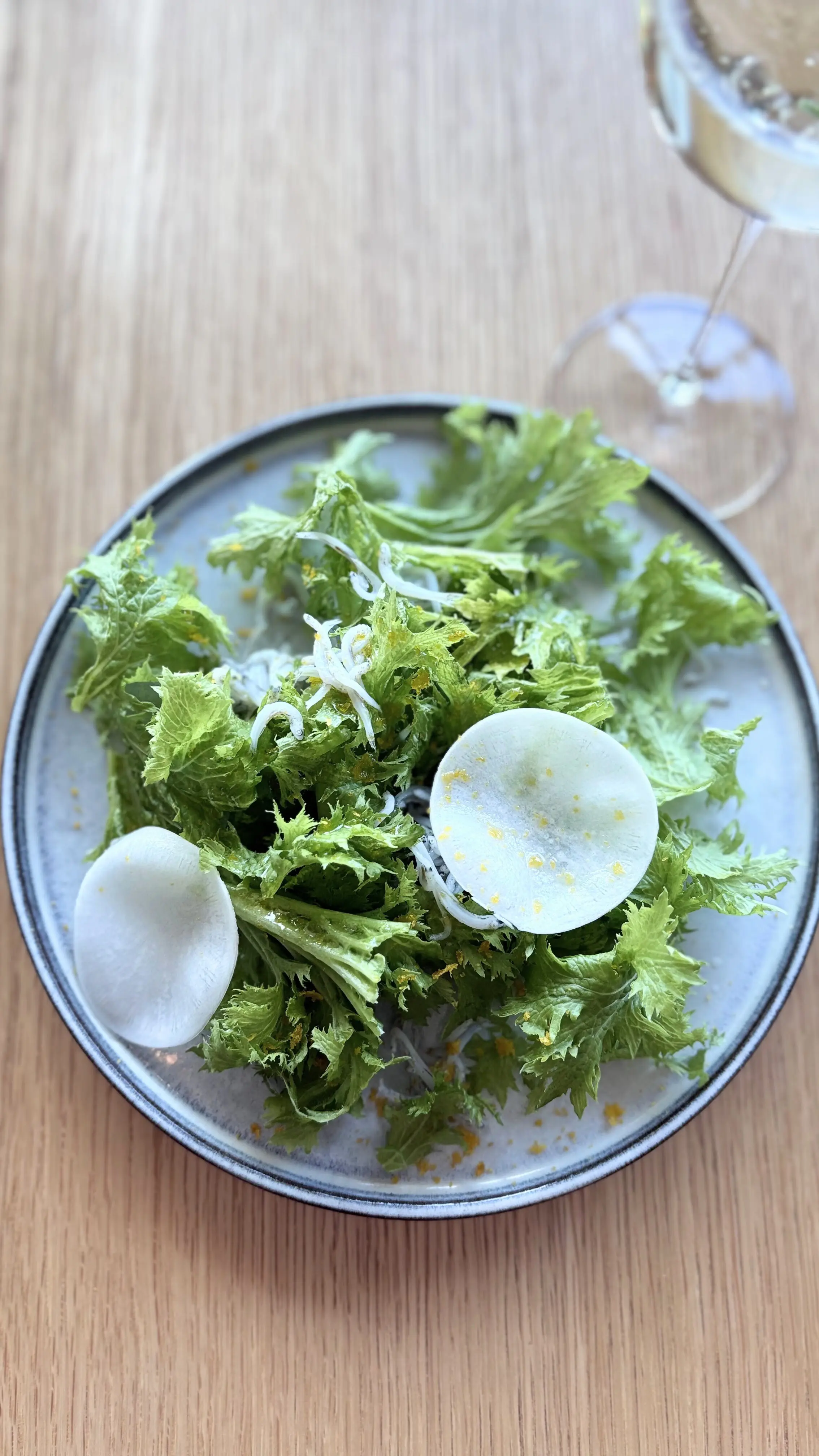 山利シラスとわさび菜のサラダ