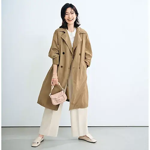 TICCA×eclat ナイロンテントトレンチコート ￥64,900