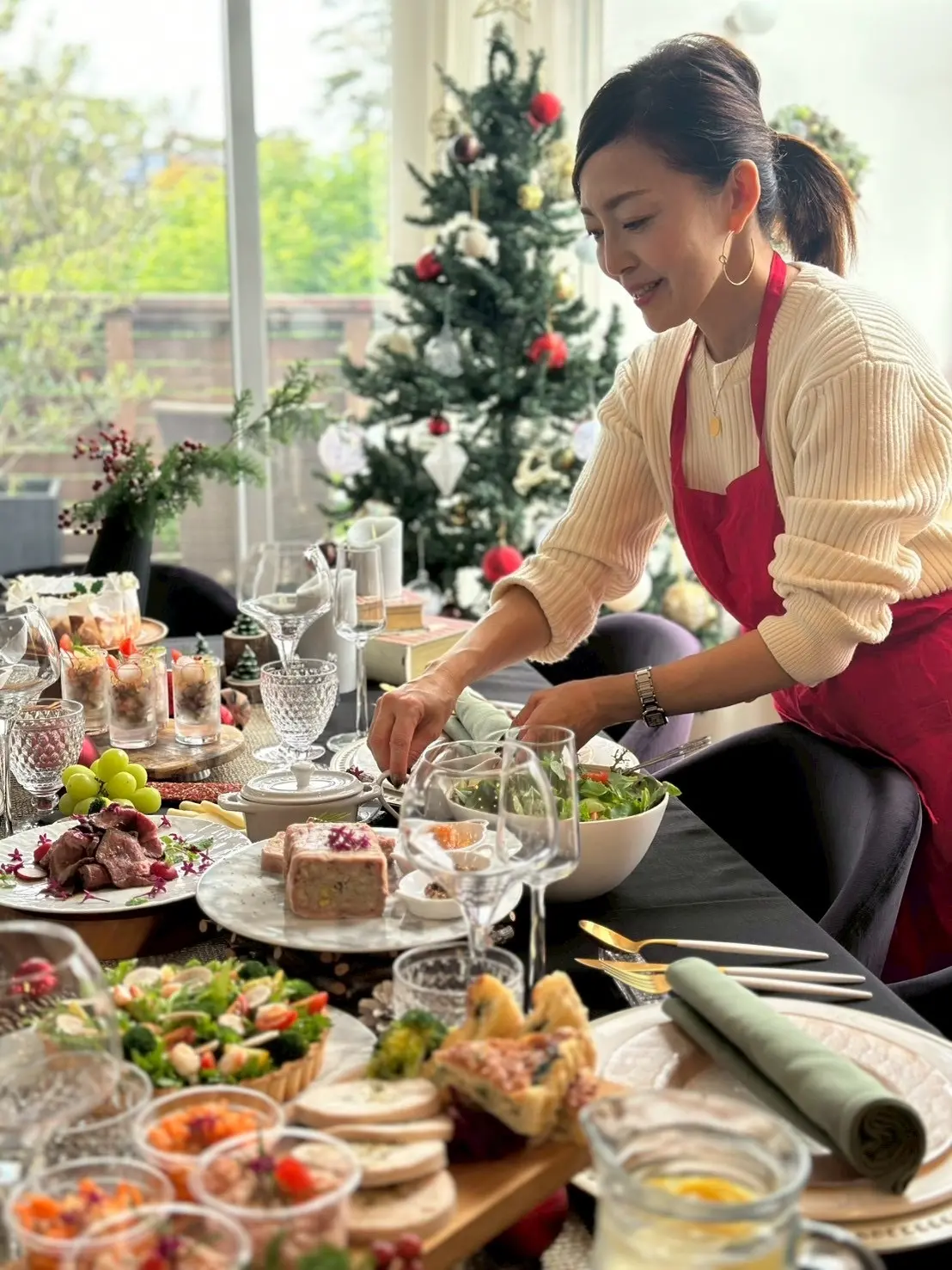 クリスマスの定番コーデでホームパーティー🎄_1_18