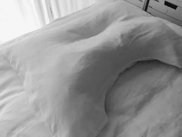 中綿は吸湿性のある羊毛！　寝返りしやすいエルゴ枕