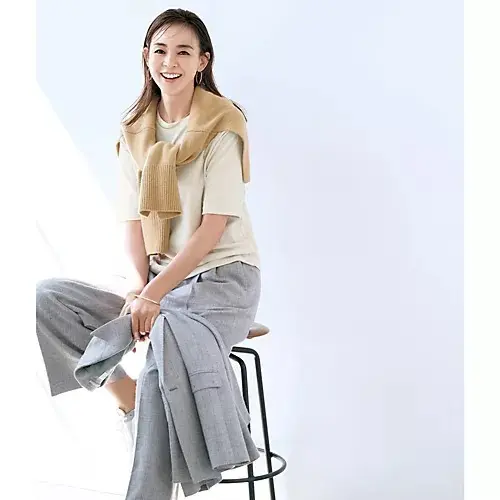 巻くだけでお洒落に変身♪都会的な抜け感を演出できる 「PROTAGONISTA・カーディガン風ストール」【50代ファッション】_1_1