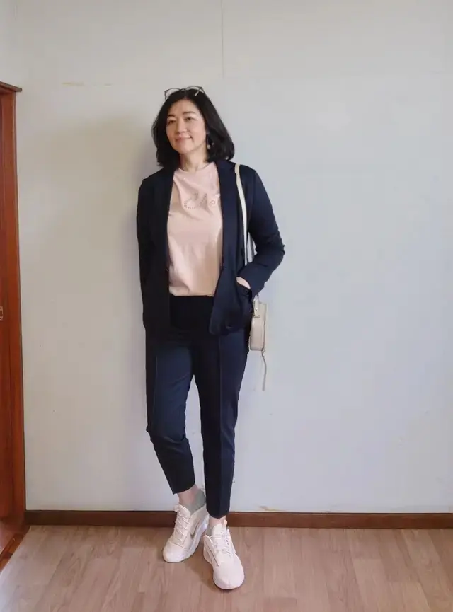 H&amp;M シガレットパンツ　コーデ