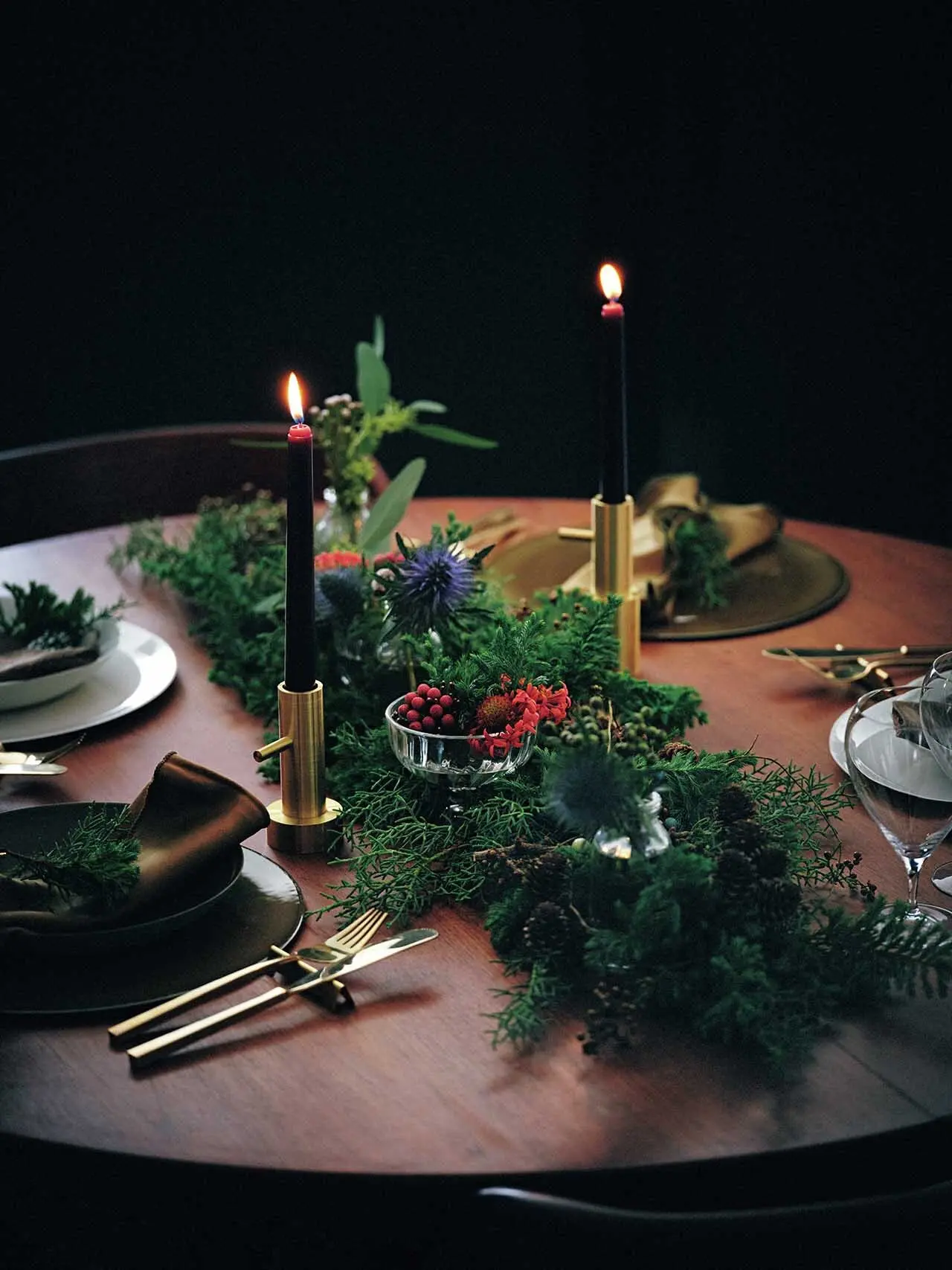 聖夜のテーブルフラワー