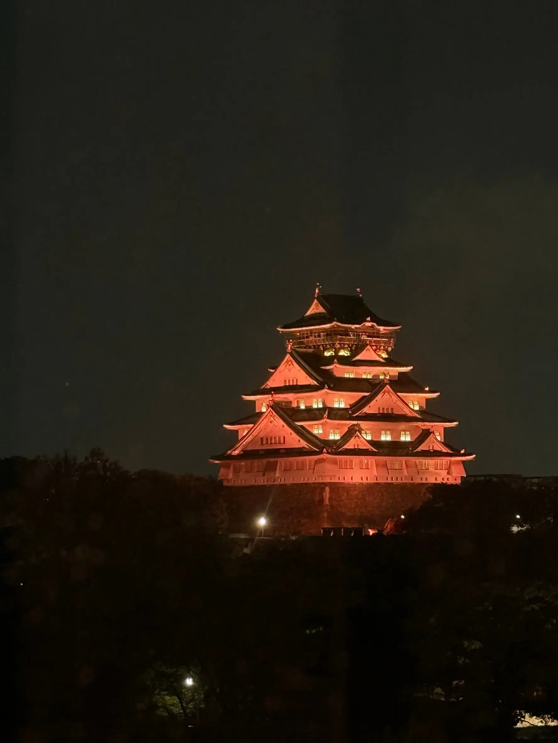 ピンクの大阪城