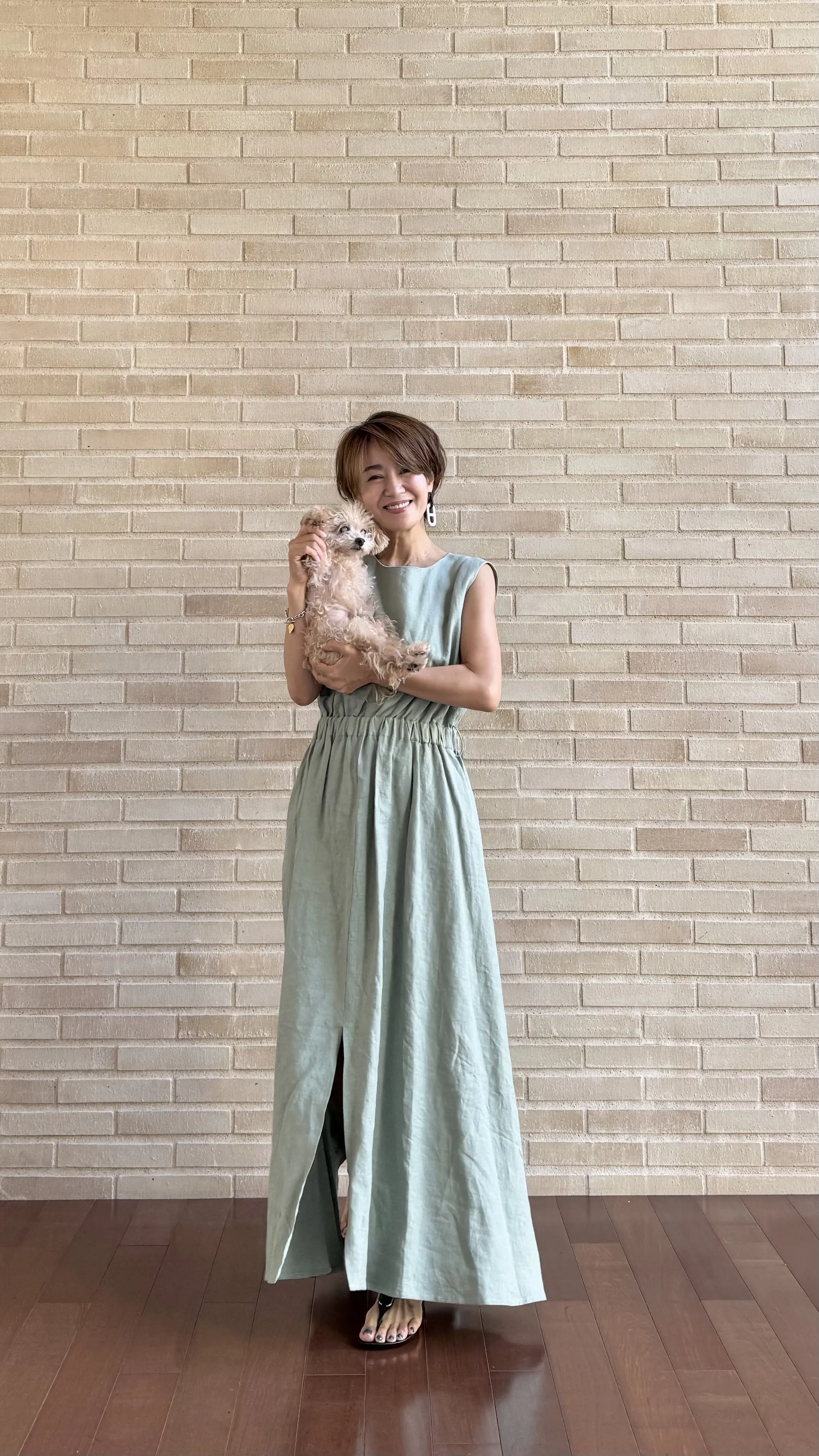 夏の涼やかリネンワンピース2styling_1_5-1
