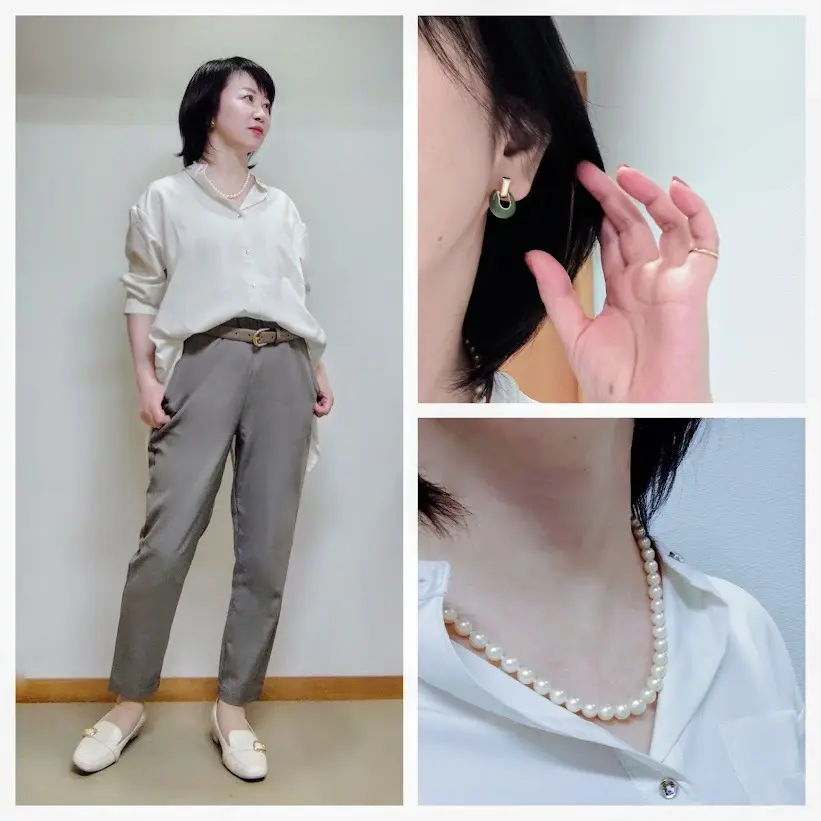 10月初旬。アラフィフ秘書お仕事毎日服_1_1