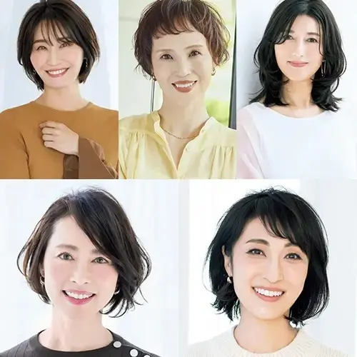 40代50代に人気のヘアスタイル・髪型カタログ【ショート・ボブ・ミディアム・ロング別】おばさんぽくならずに若見えがかなう！