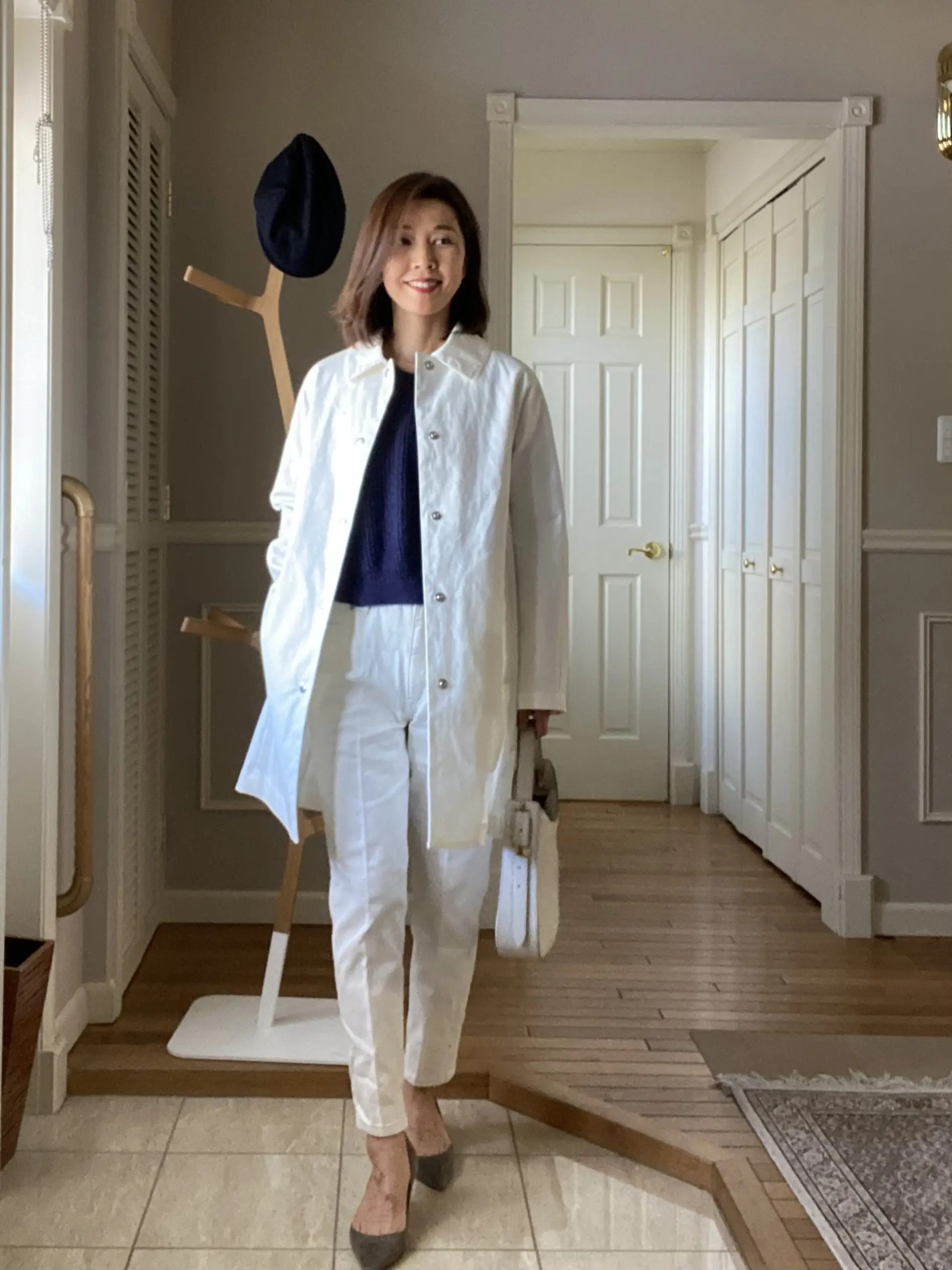 白い春コートのカジュアルコーデ | 華組 高田季世子のブログ | 華組
