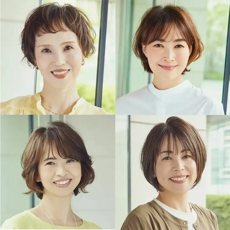 おばさんぽくならない！40代〜50代の髪型・ヘアスタイルカタログ【ショート・ボブ・ミディアム・ロング別】 | Web eclat |  50代女性のためのファッション、ビューティ、ライフスタイル最新情報