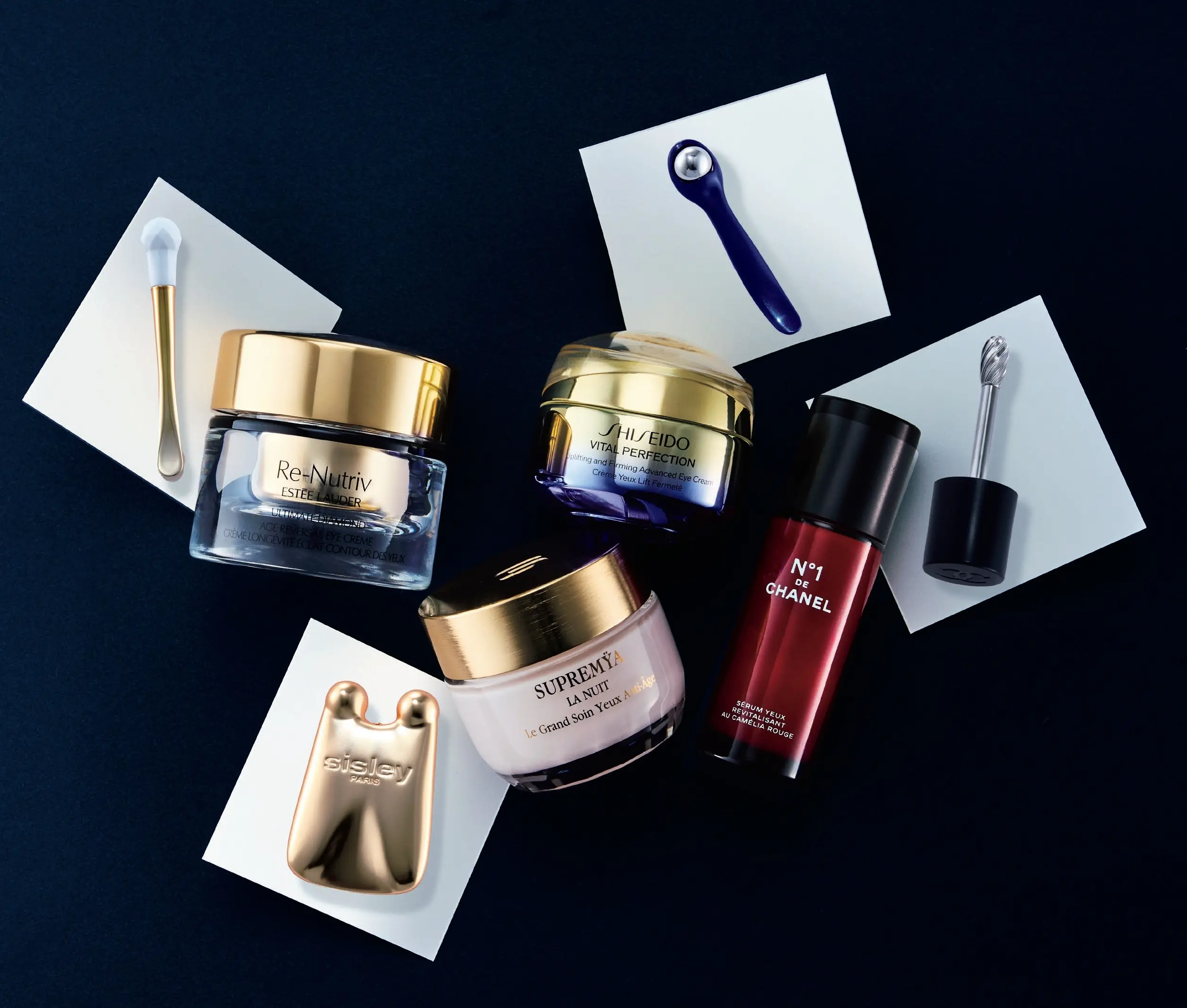 マッサージャー付きアイケア　おすすめ　シャネル　資生堂　シスレー　エスティローダー