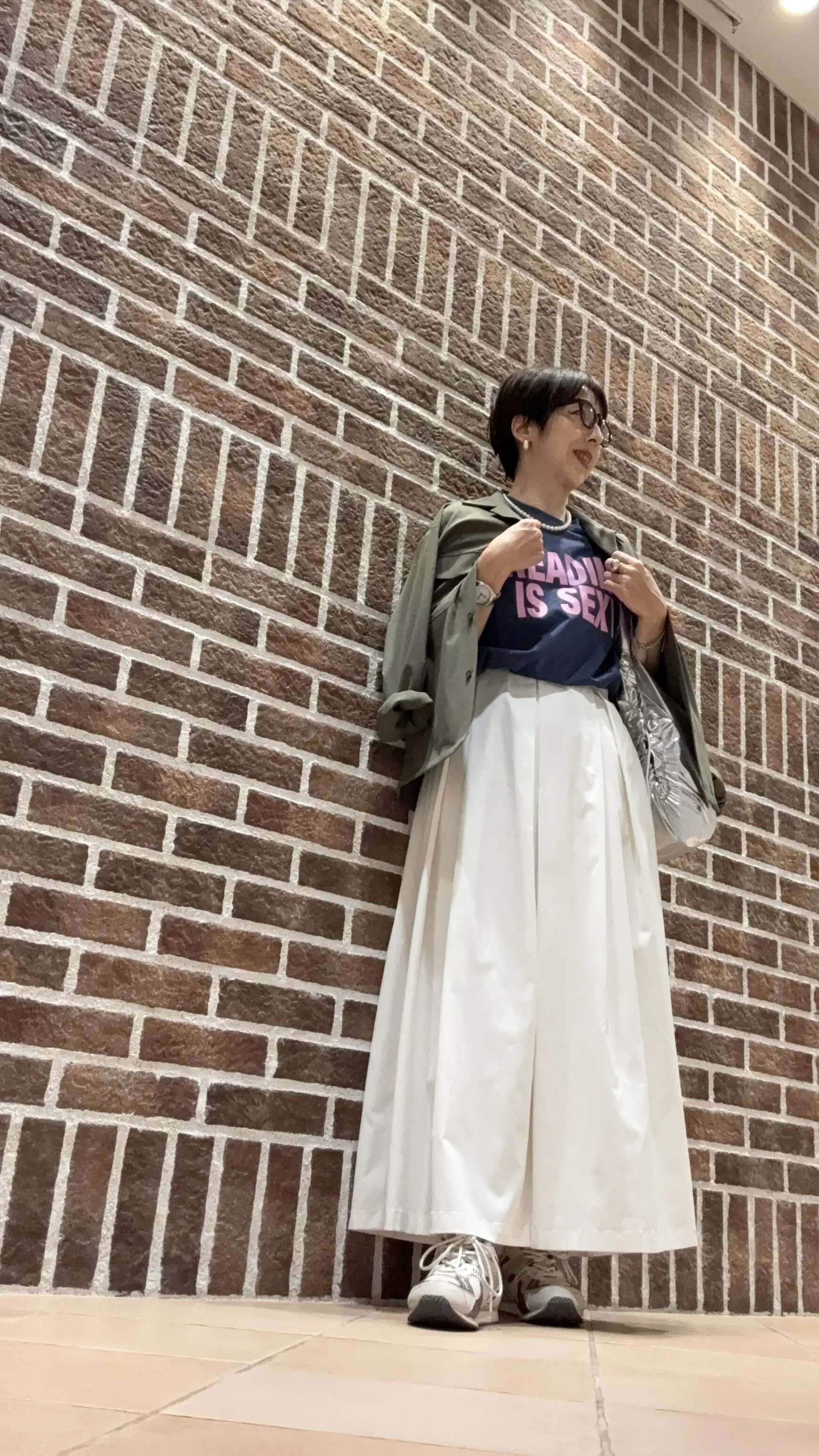 GUメンズシャツで甘辛ミックスコーデ_1_5