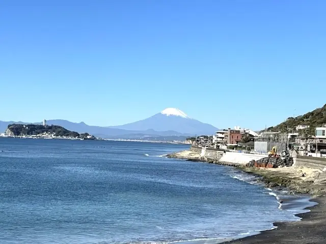 稲村ヶ崎　富士山　海　富士山と海　湘南　デュアルライフ