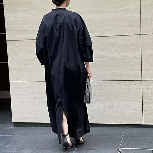 【The last exclusive order】井川遥さんプロデュースブランド「loin.」通気性・速乾性に優れたシャツワンピース。【50代ファッション】_1_9
