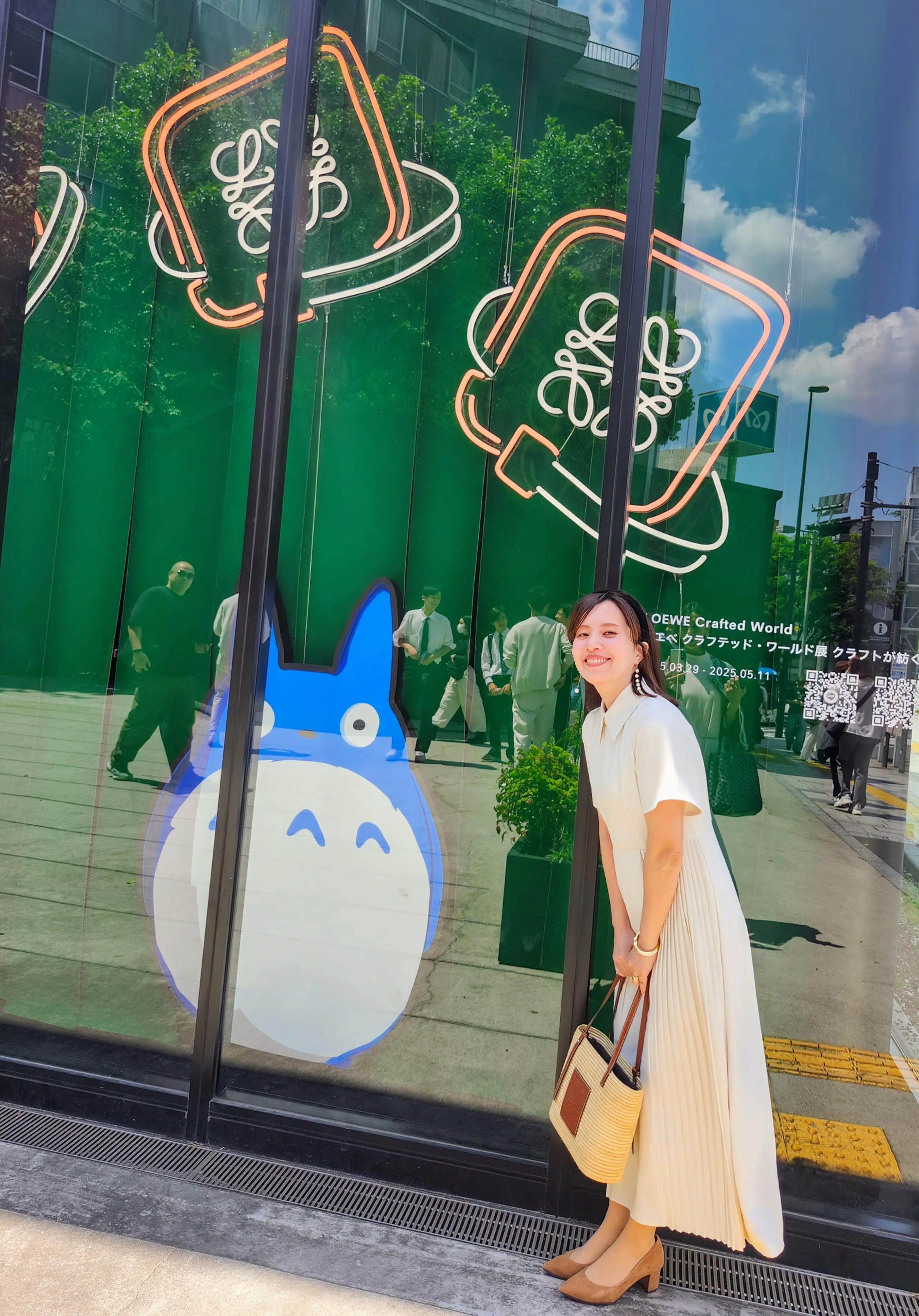ロエベ、LOEWE、ロエベクラフテッドワールド展、原宿ランチ、ガレット、ガレットランチ、40代ファッション、かごバッグ