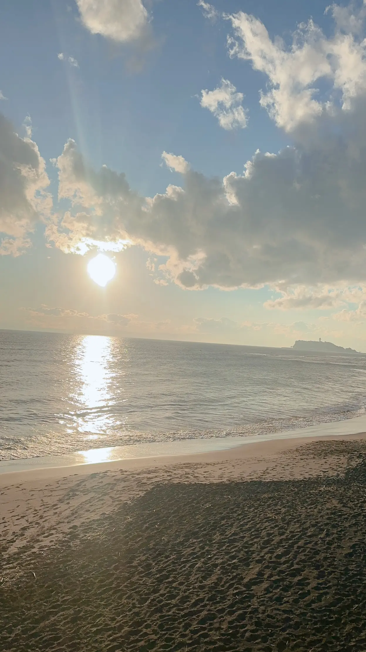 七里ヶ浜の夕日