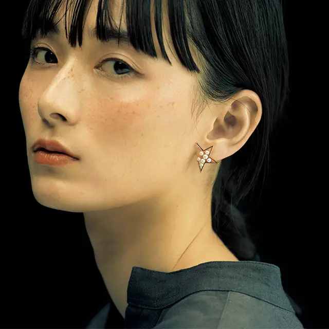 日本最大のブランド TASAKI アブストラクトスター ピアス アクセサリー ...