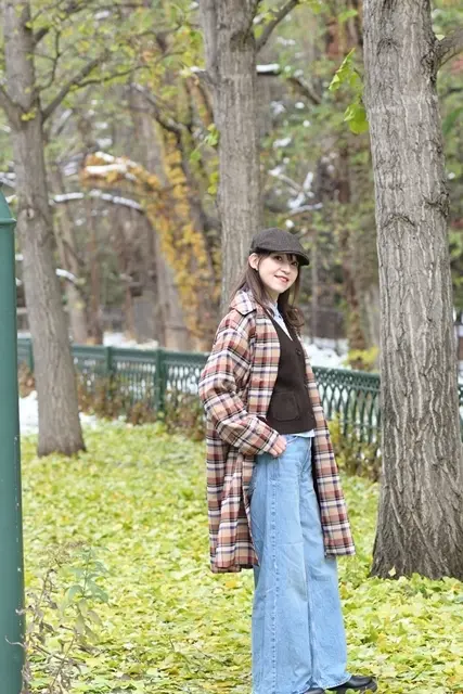 50代　秋のデニムコーデ