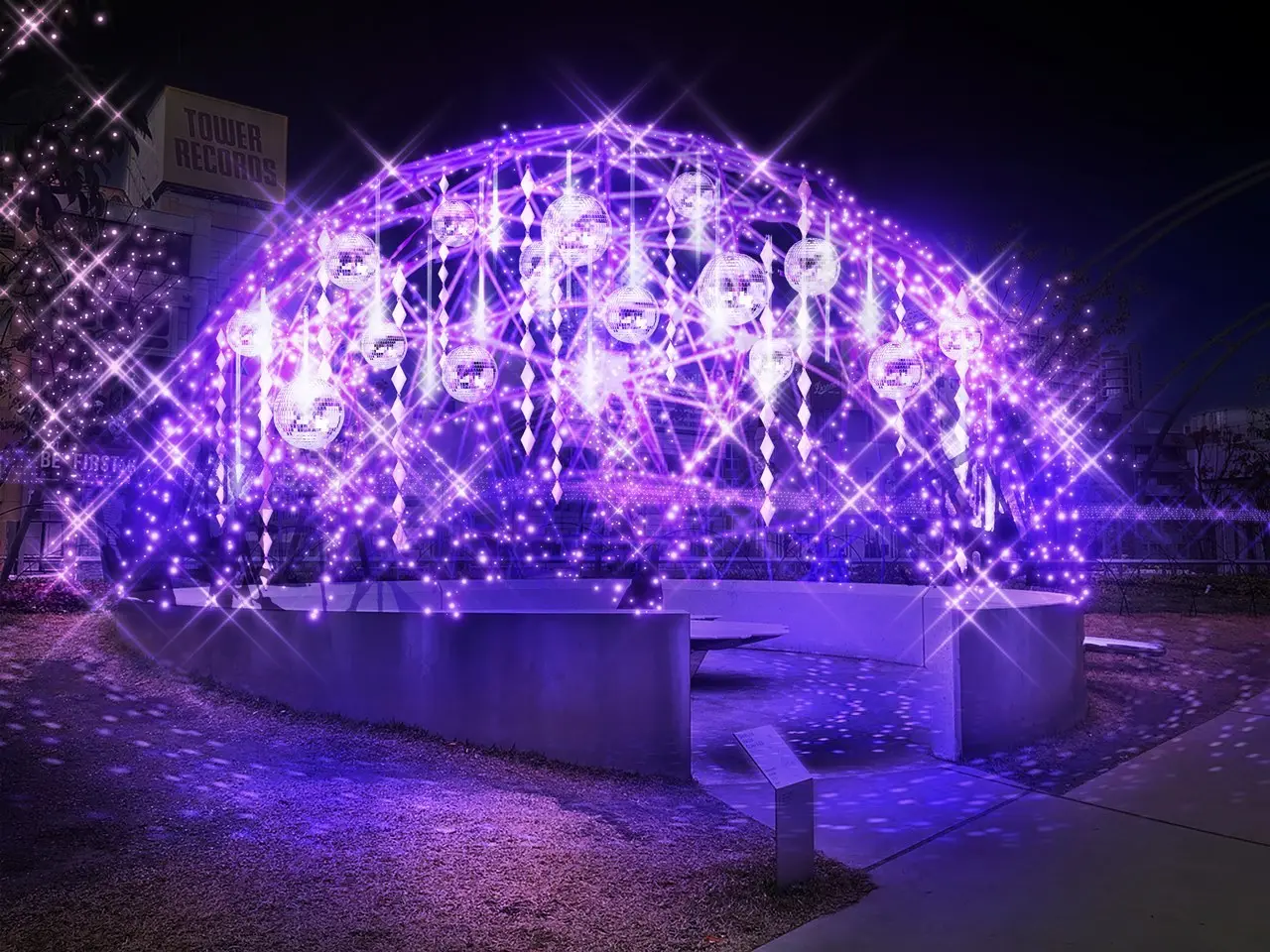 DECORTÉ Purple Lightup 2022 クリスマスイルミネーション