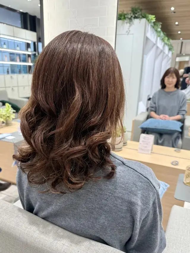 コテ巻き風パーマ