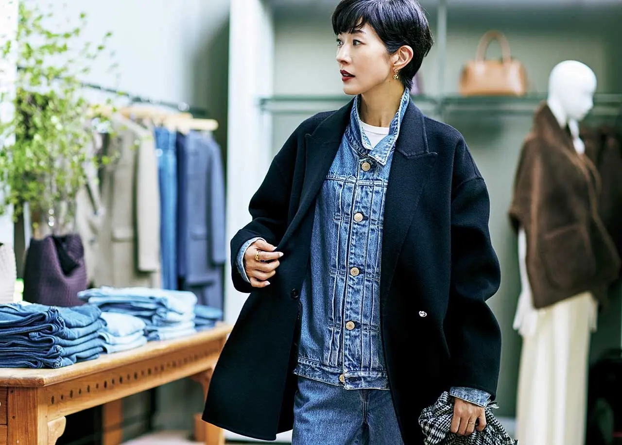 【素敵な大人の「ジャケットコート」9選】ゆとりがあるから重ね着できて冬までOK！_1_7