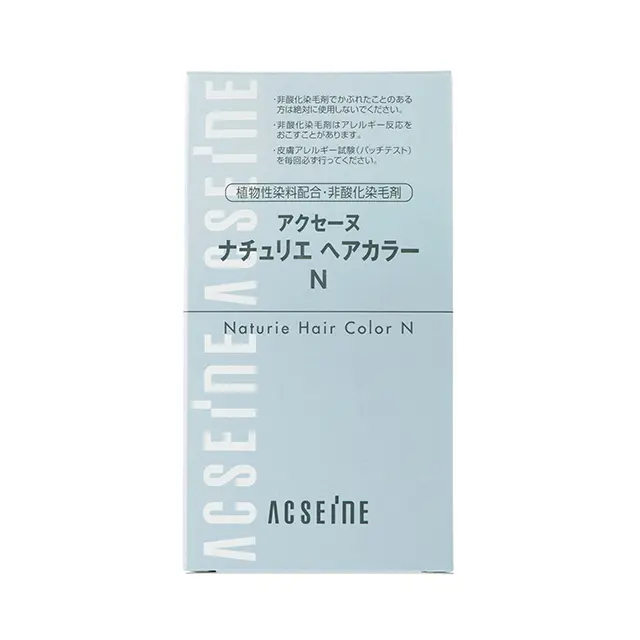 アクセーヌ ナチュリエ ヘアカラーN 1剤80g、2剤80g 全1色（医薬部外品）￥1,300／アクセーヌ