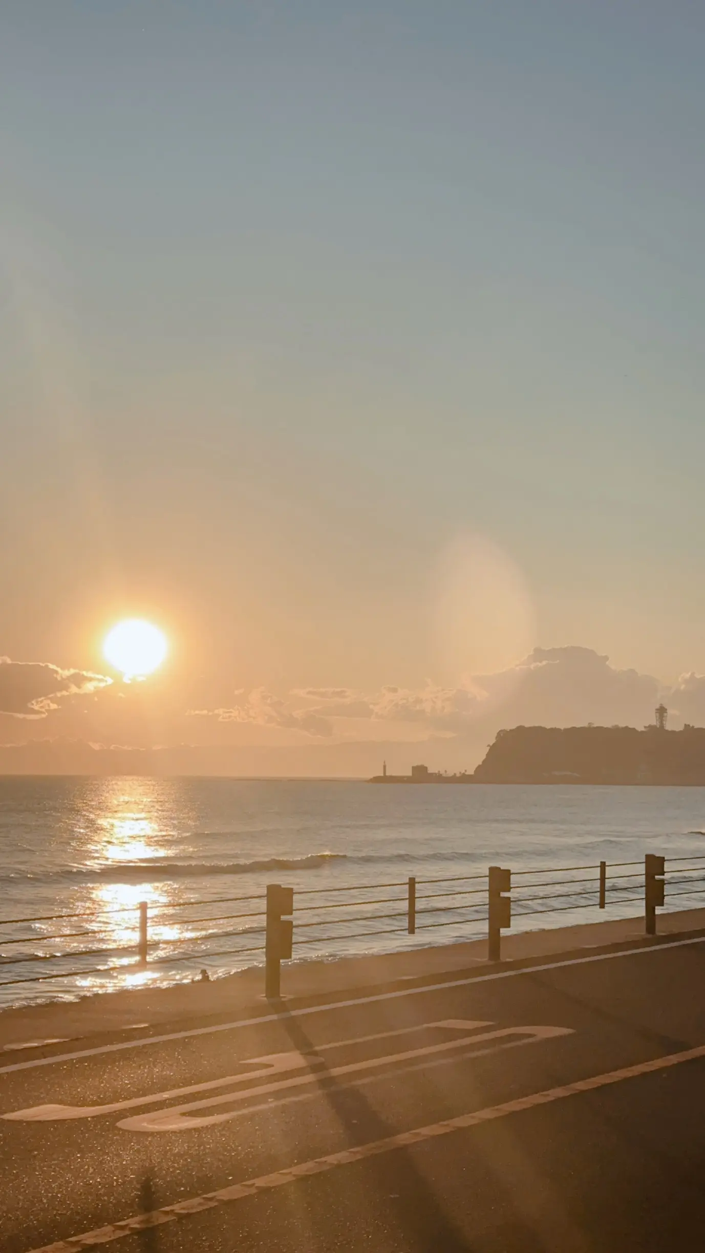 七里ヶ浜の夕日