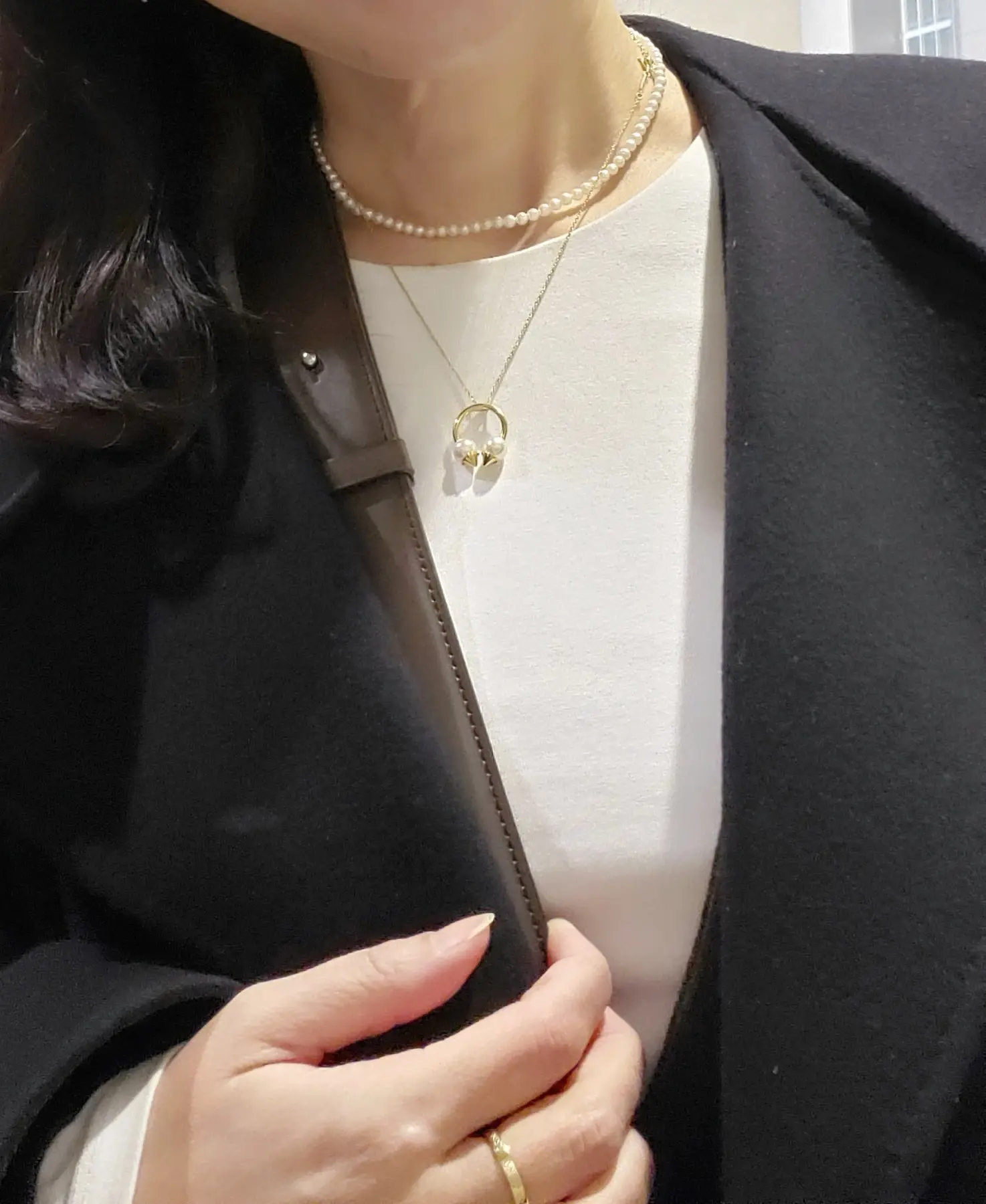 動きやすく透けないZARAのストレッチインナーで福めぐり新年散歩_1_8