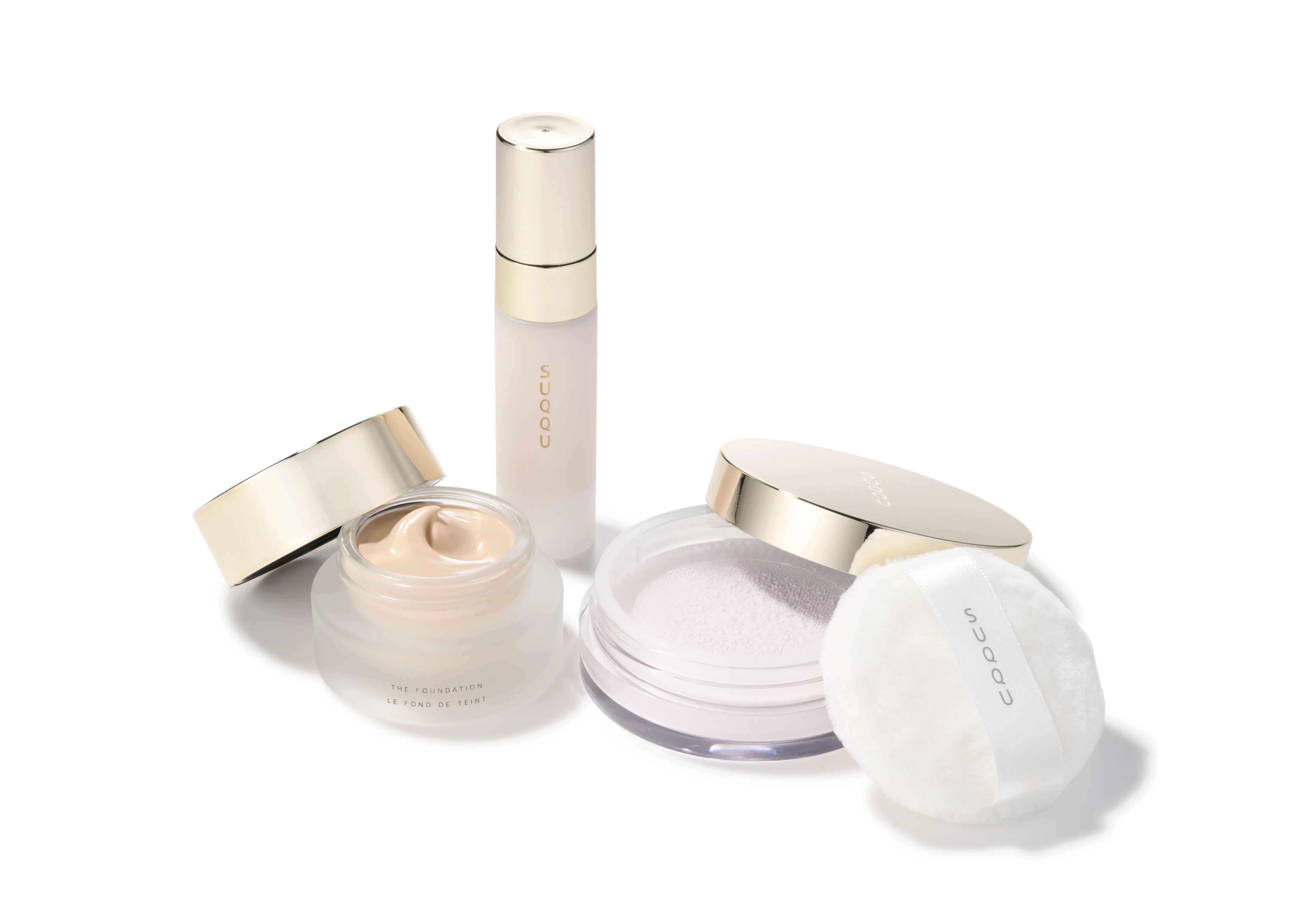 2025　クリスマスコフレ　SUQQU ザ ファンデーション スターター キット ￥11000＜限定発売中＞ セット内容：SUQQU ザ ファンデーション 105/110/115から1色選択 15g（ハーフサイズ）、SUQQU ザ プライマー 10g（ミニサイズ）、SUQQU ザ ルース パウダー 4g（ミニサイズ）