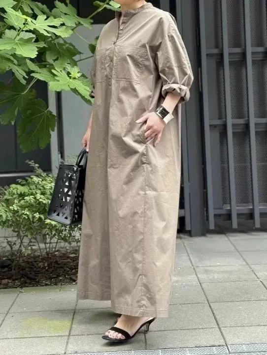 【The last exclusive order】井川遥さんプロデュースブランド「loin.」通気性・速乾性に優れたシャツワンピース。【50代ファッション】_1_2