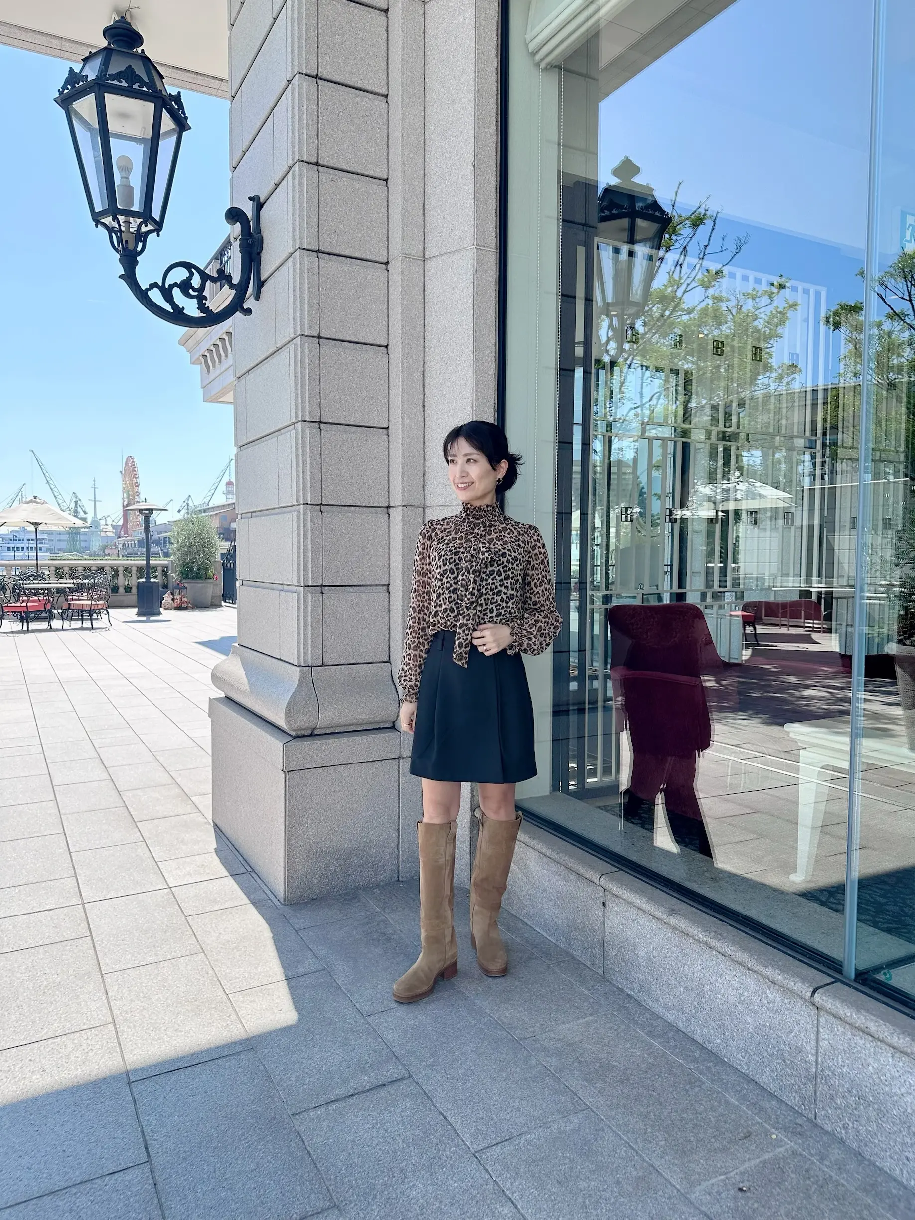 【秋ファッション】レオパード柄をエレガントにコーデ_1_1