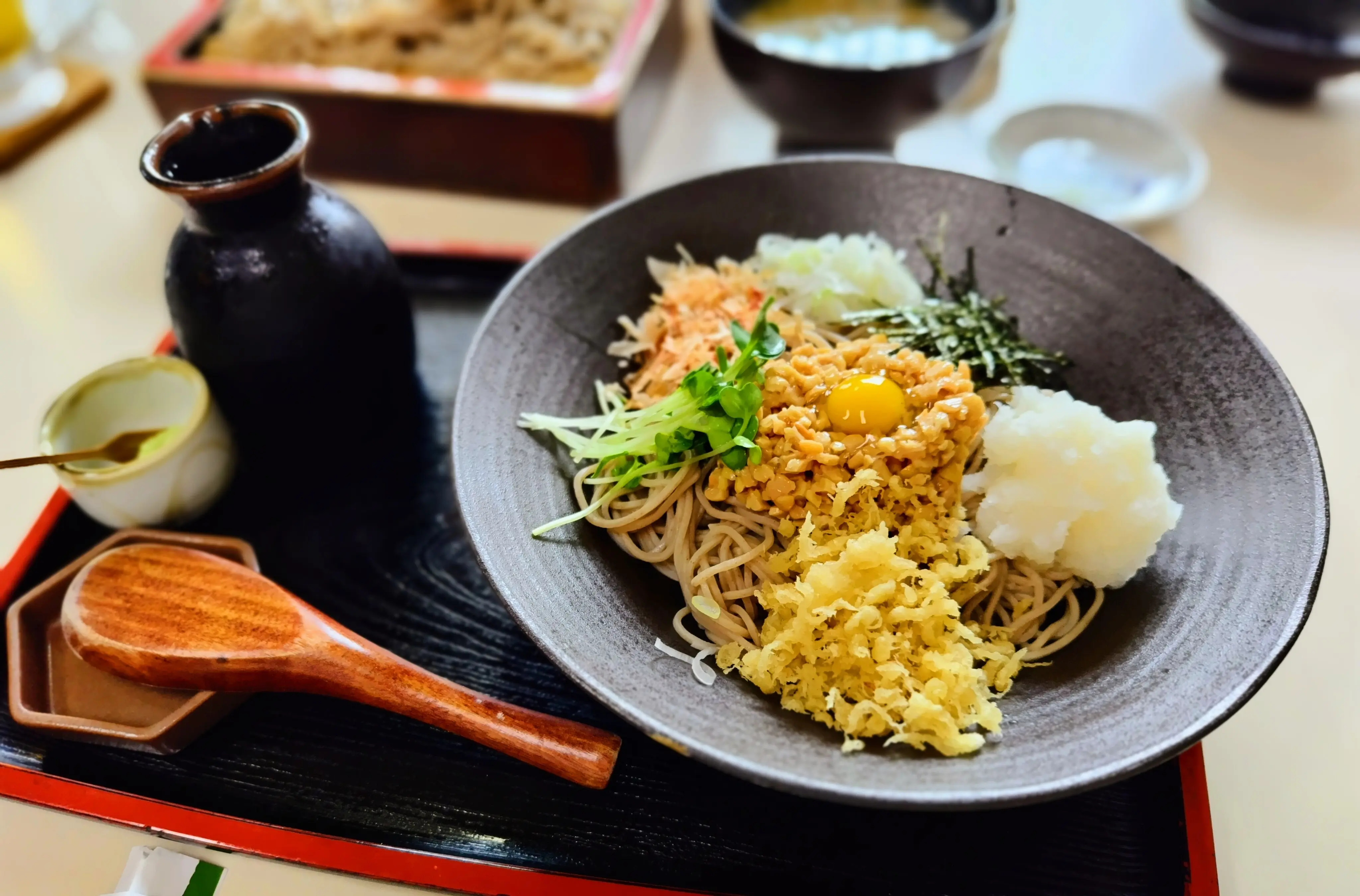 老舗蕎麦　橋本屋　納豆そば