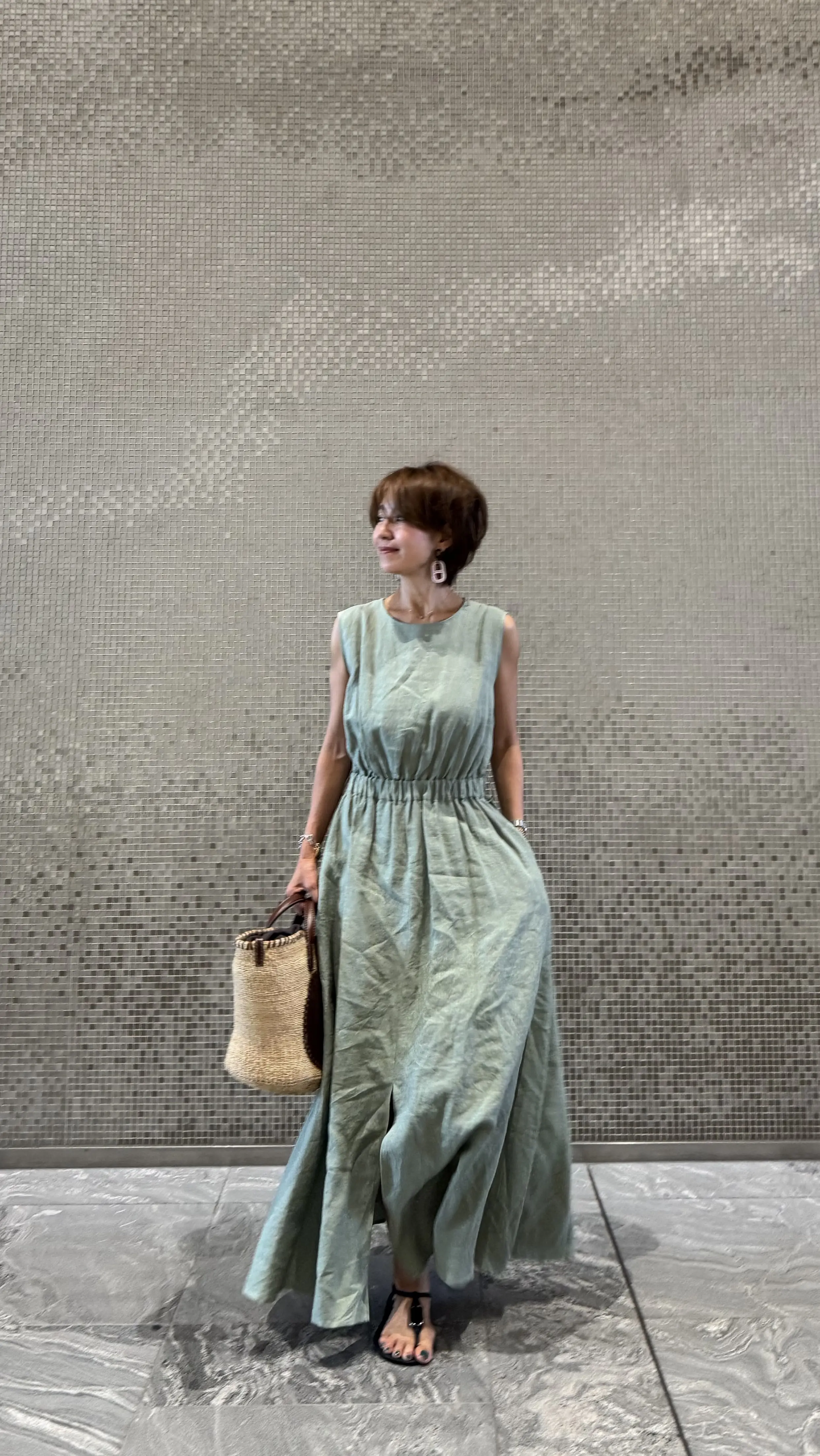夏の涼やかリネンワンピース2styling_1_1