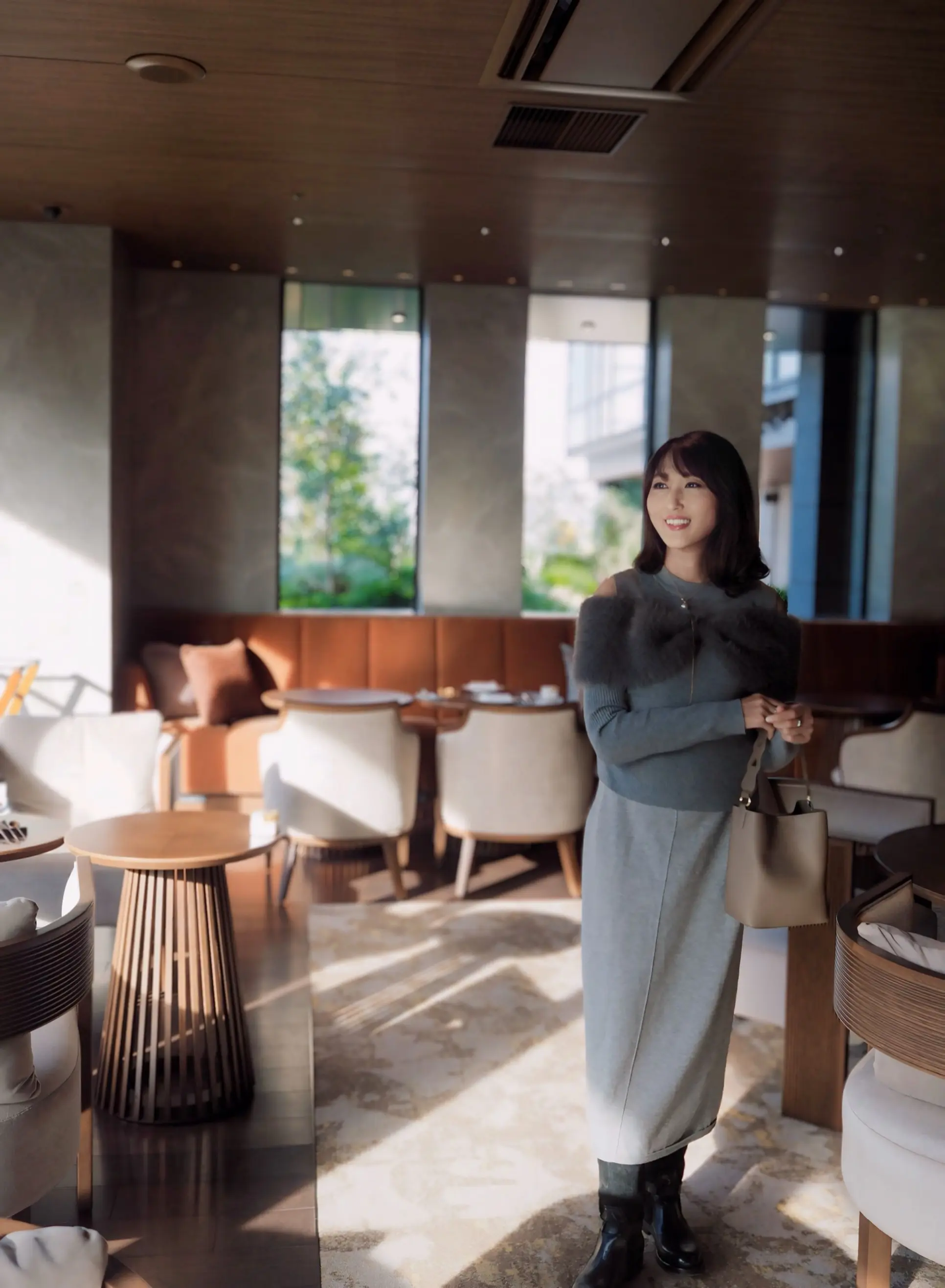 プチプラニットのセットアップで、友人との再会！ _1_14