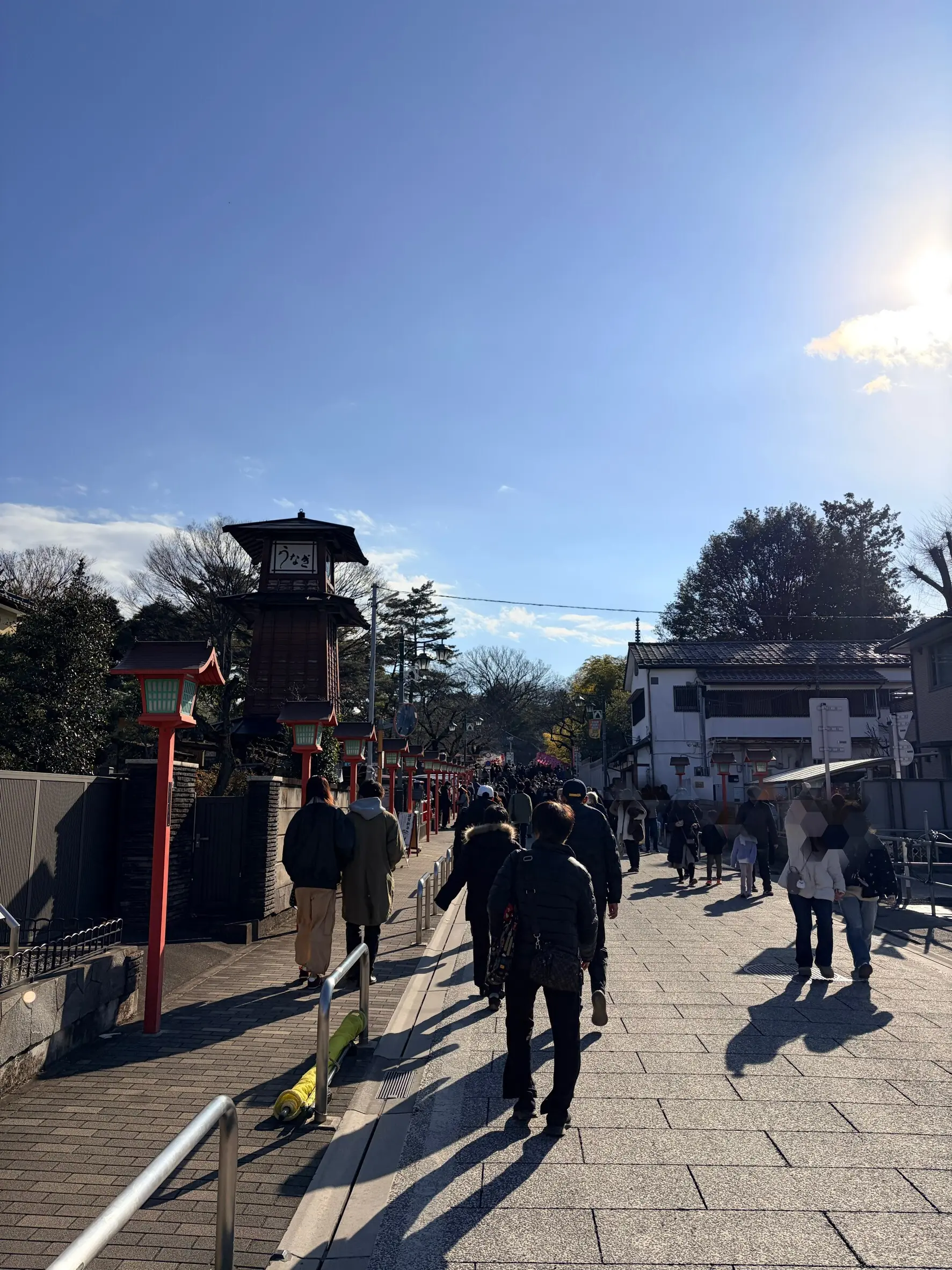 川越喜多院参道：初詣の賑わい