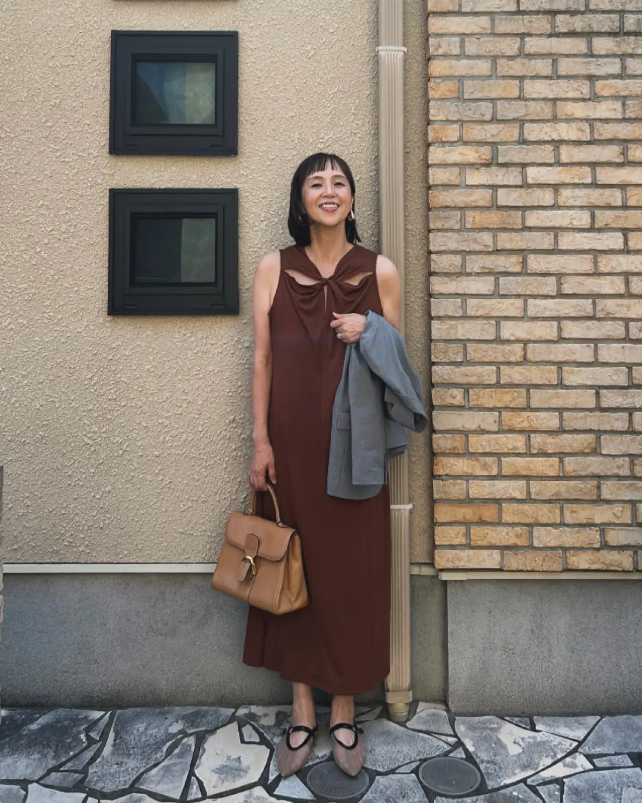 【H&amp;M】洗濯機でジャブジャブ洗えてストンと着れるワンピースは助かります_1_3