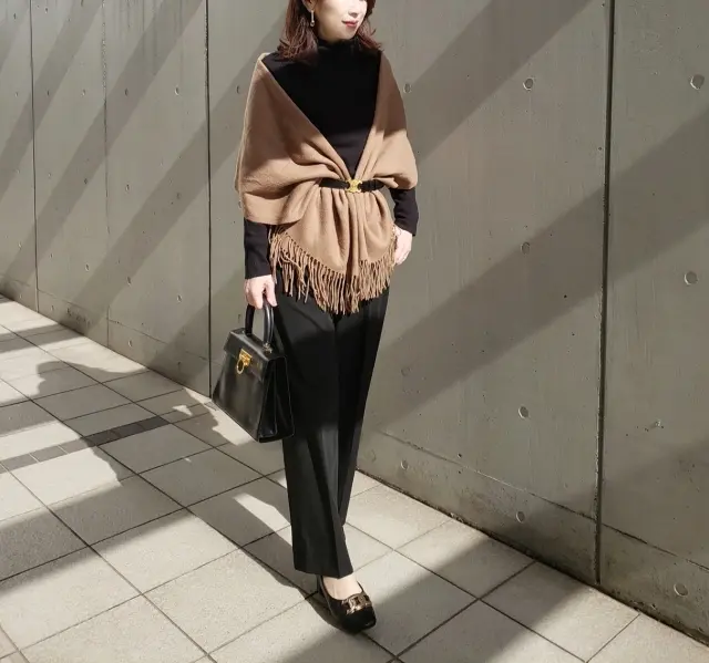 寒暖差を乗り切る強い見方!【カシミヤストール】活用術_1_9