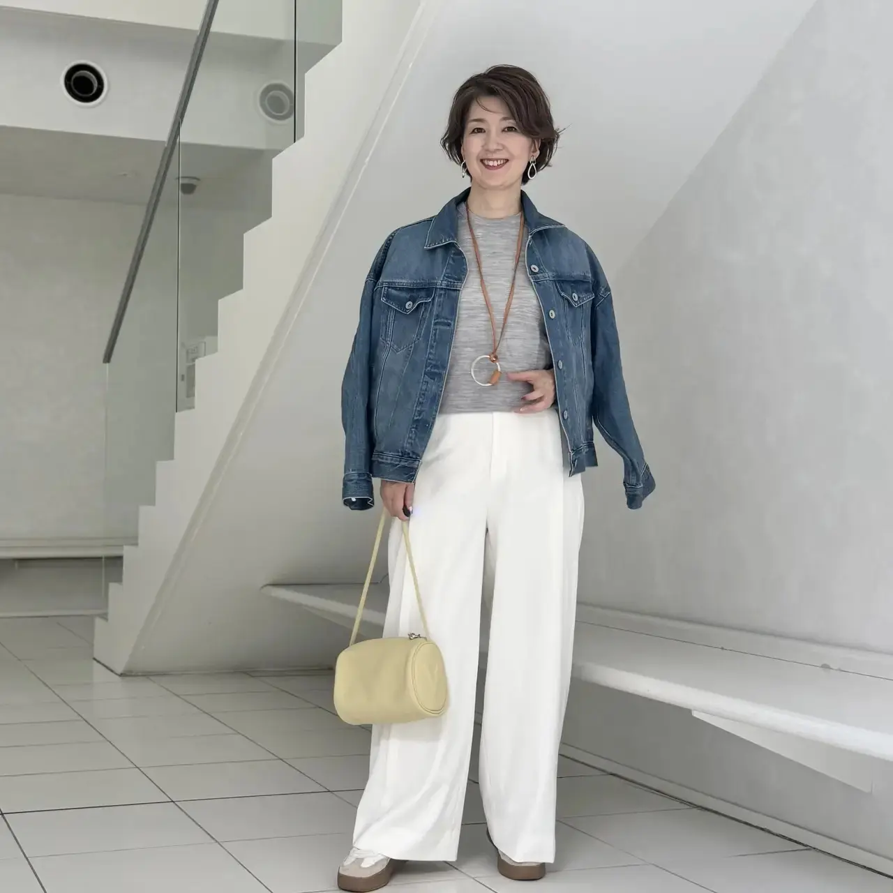 【おしゃれ好きな50代「ユニクロ・GU」コーデ】秋のおしゃれを楽しむアイテム豊富！端境期に活躍してくれるTシャツやインナーも！_1_16