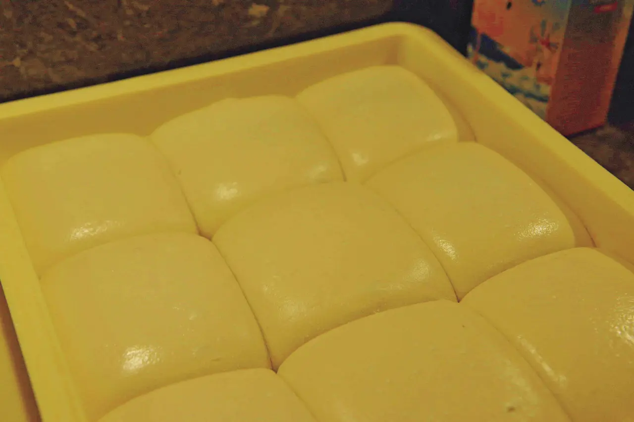 発酵中のピザ生地