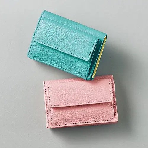 和光×eclat 三つ折り財布（バイカラー） ￥28,600