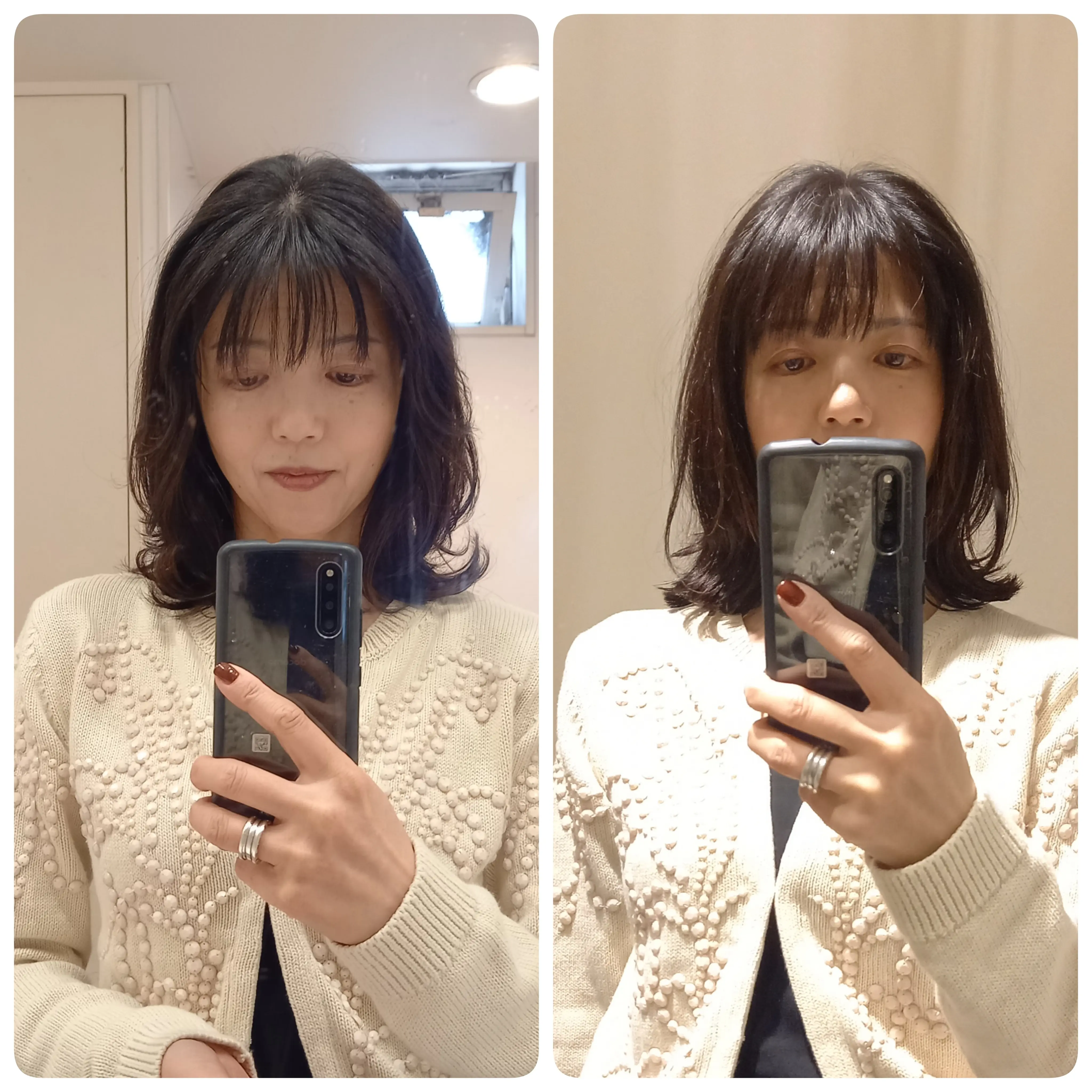 before/after Ukico. jマダム