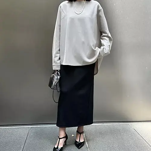 【50代ファッション】ハイパワーストレッチでノンストレスの着心地♪COGTHEBIGSMOKE×eclat 「ストレッチブラウス」_1_6