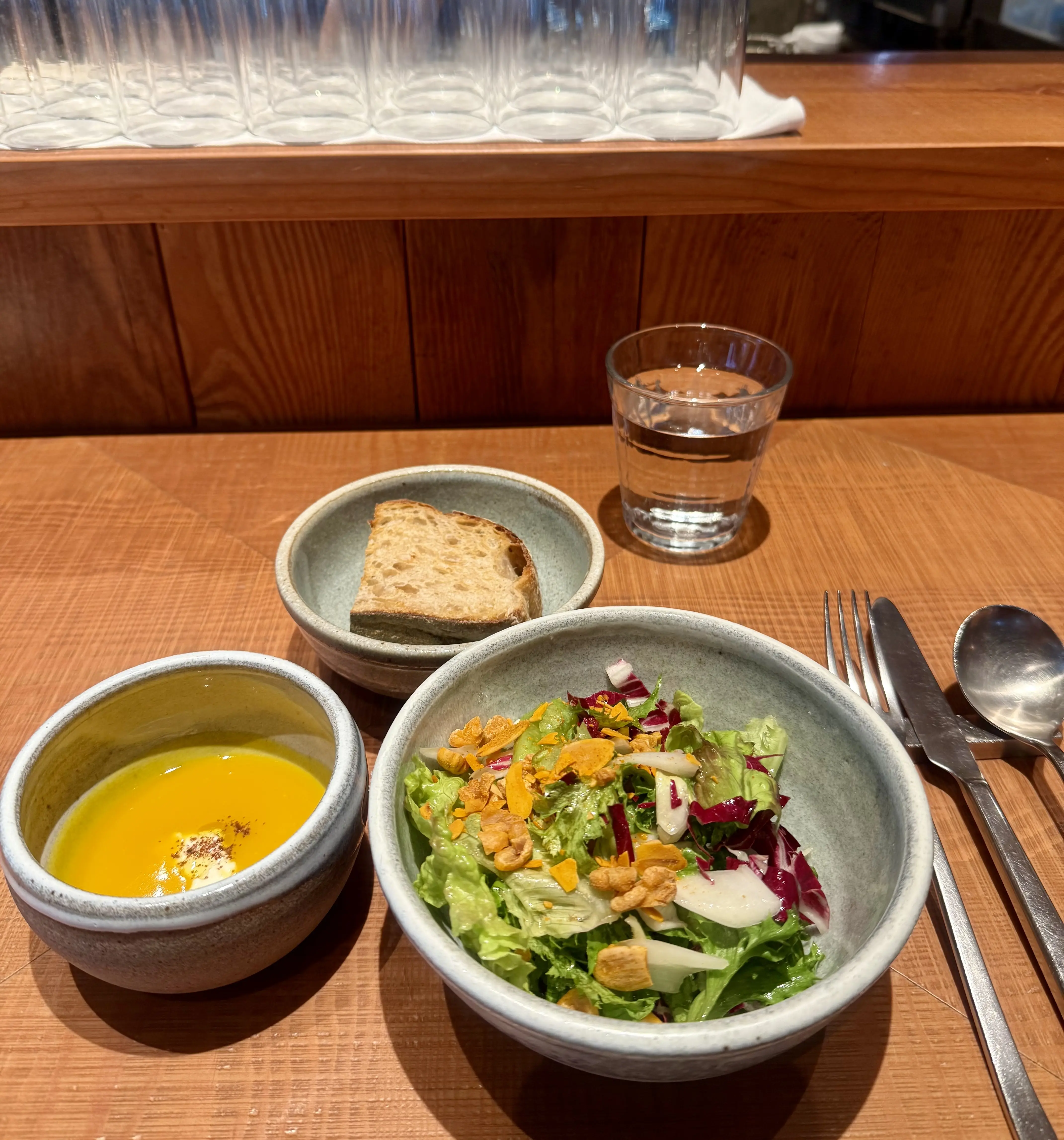 サラダ、スープ