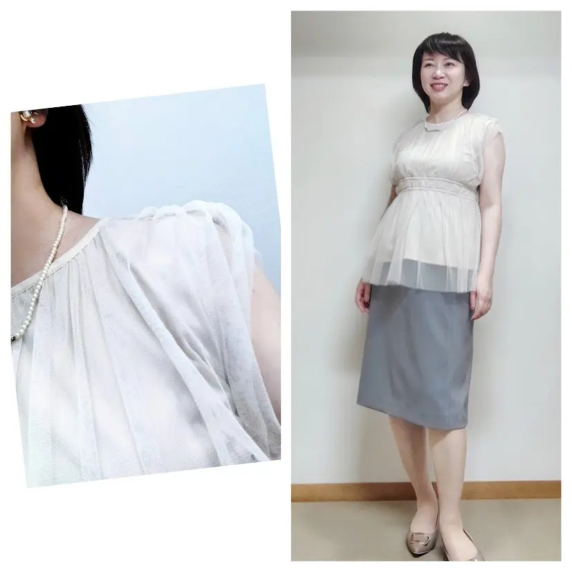 8月前半。アラフィフ秘書お仕事毎日服_1_2
