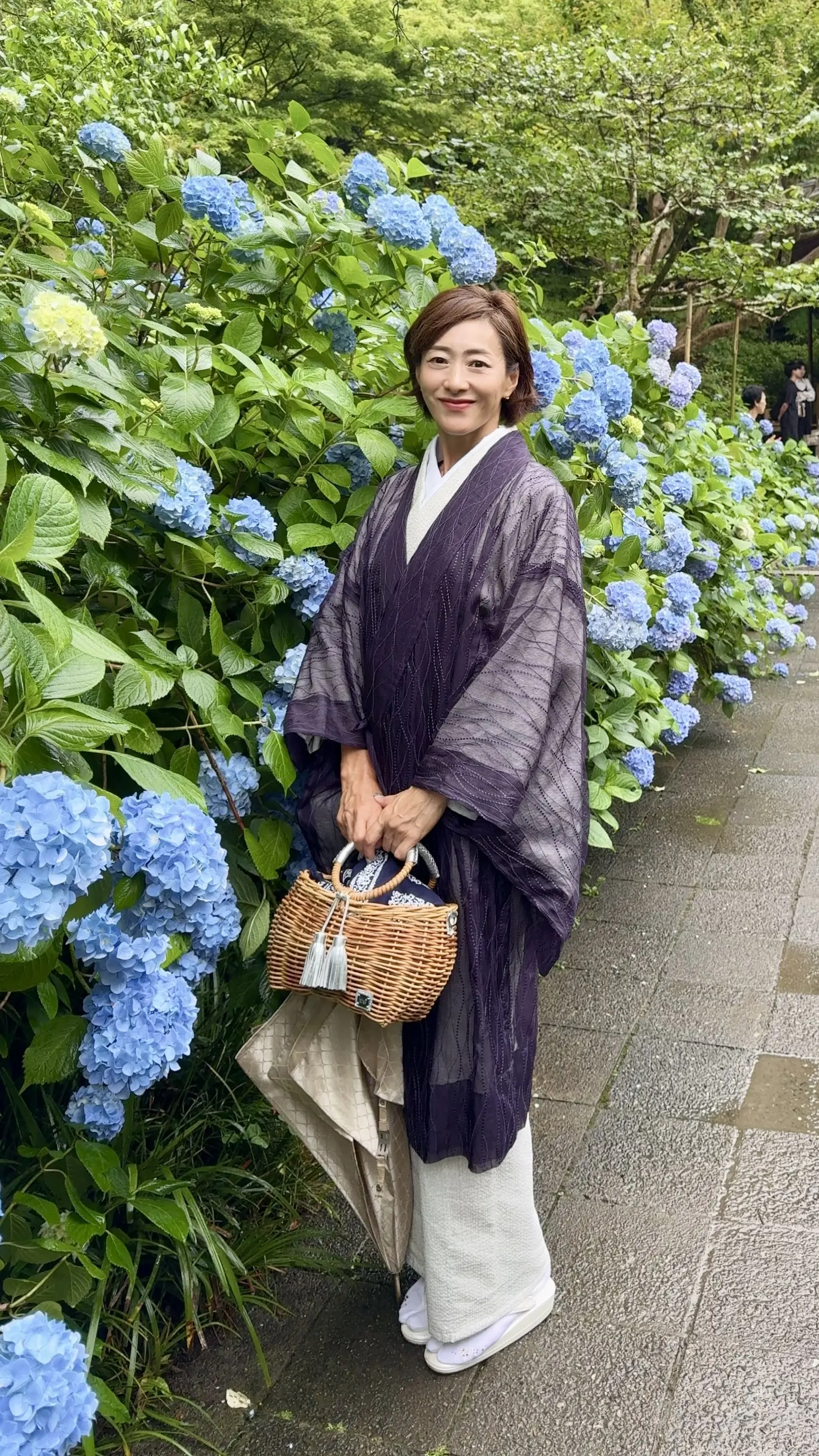 紫陽花の季節、自分で仕立てたお着物で古都鎌倉・明月院へ_1_5