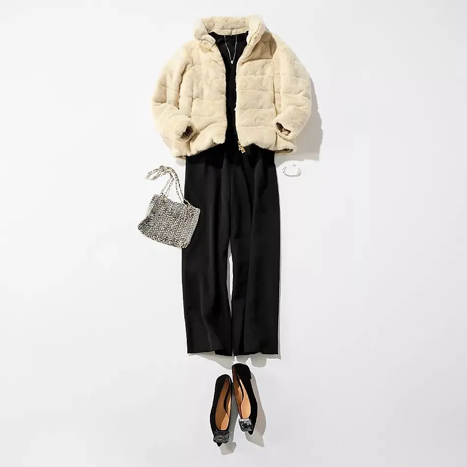 HERNO エコファーショート丈ダウン