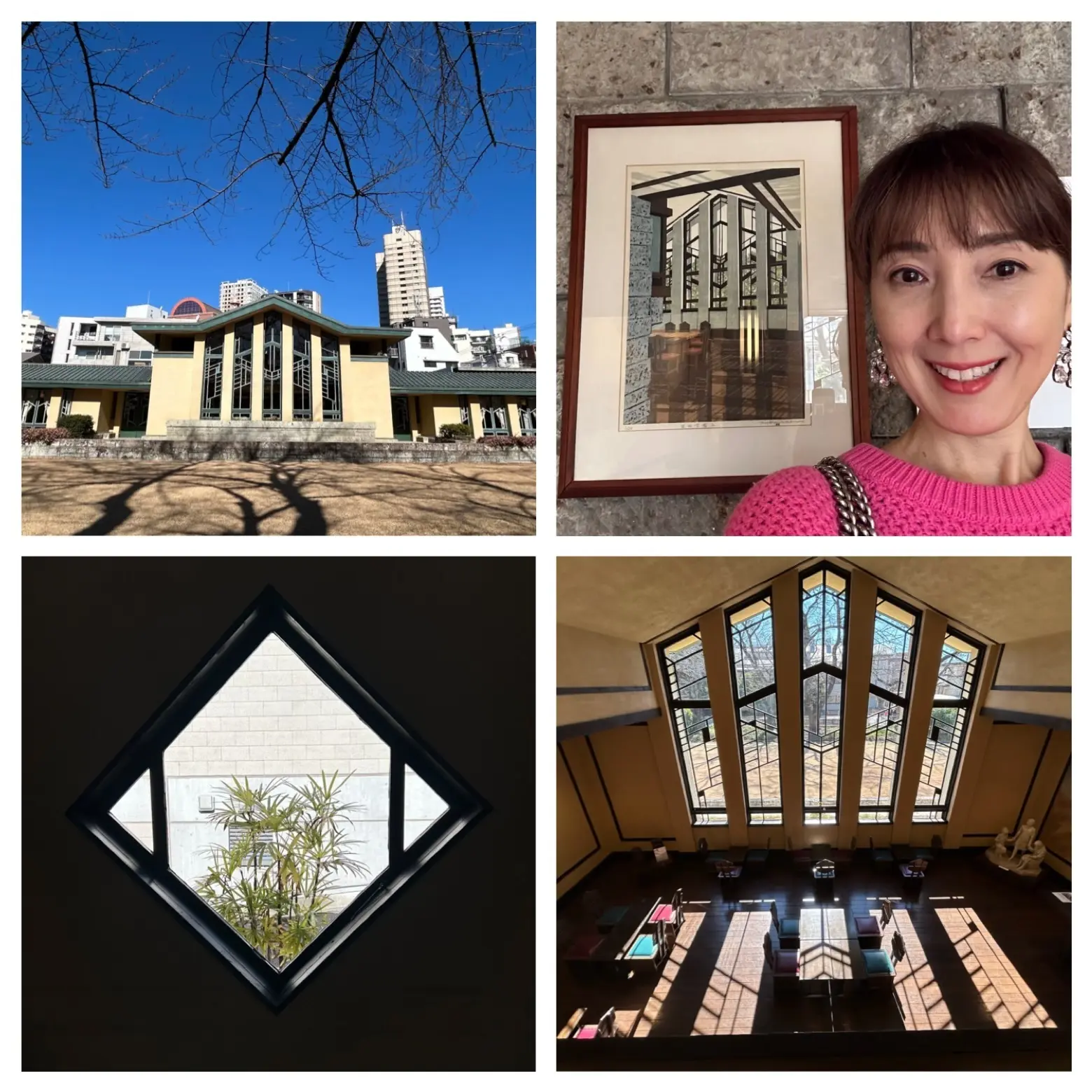 フランク・ロイド・ライト ポスター額装 教会設計図 学芸員に聞く