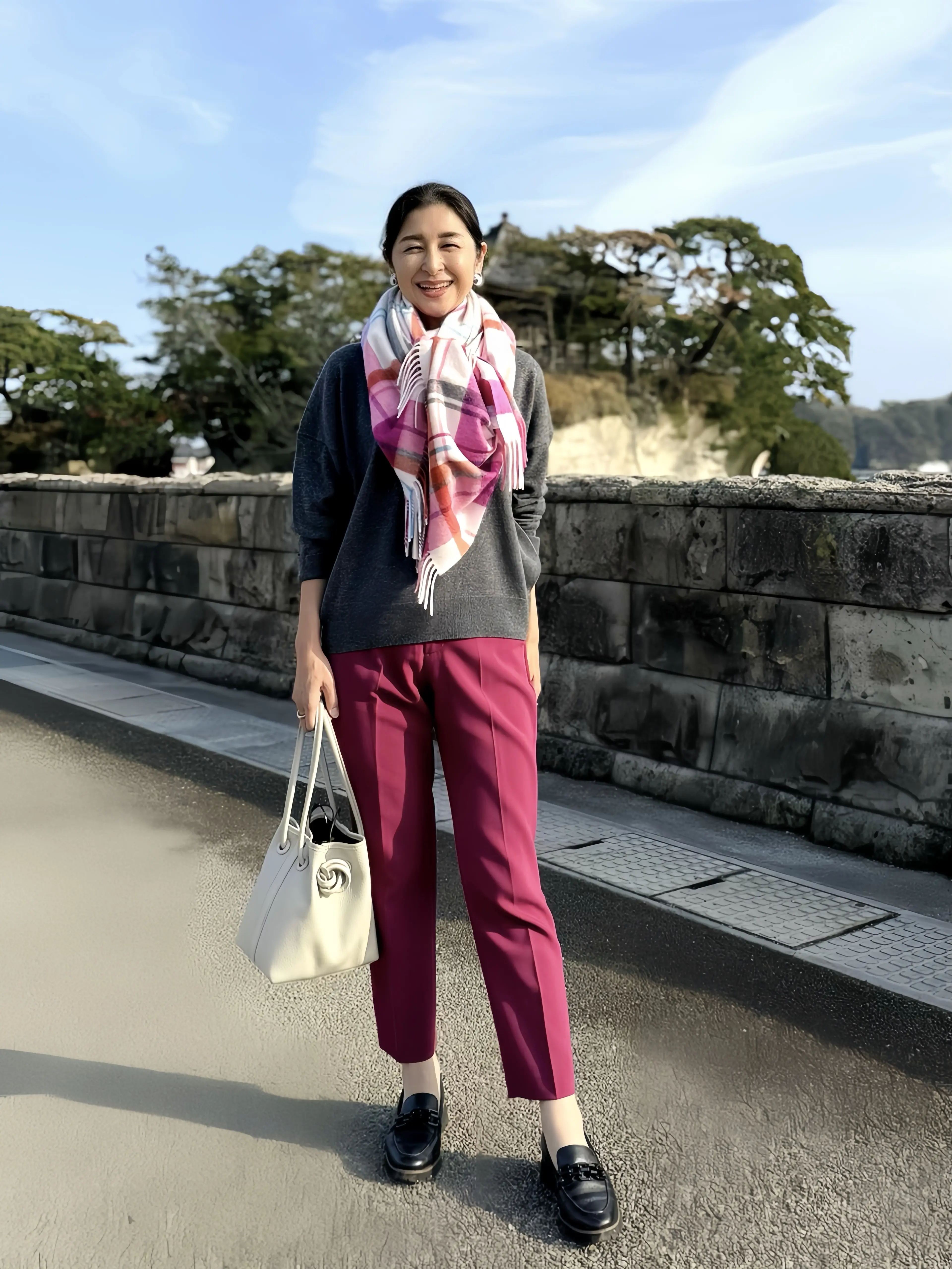 羽織るだけで見た目も気分も華やぐ♪ストールコーディネートで秋のお出かけ_1_7