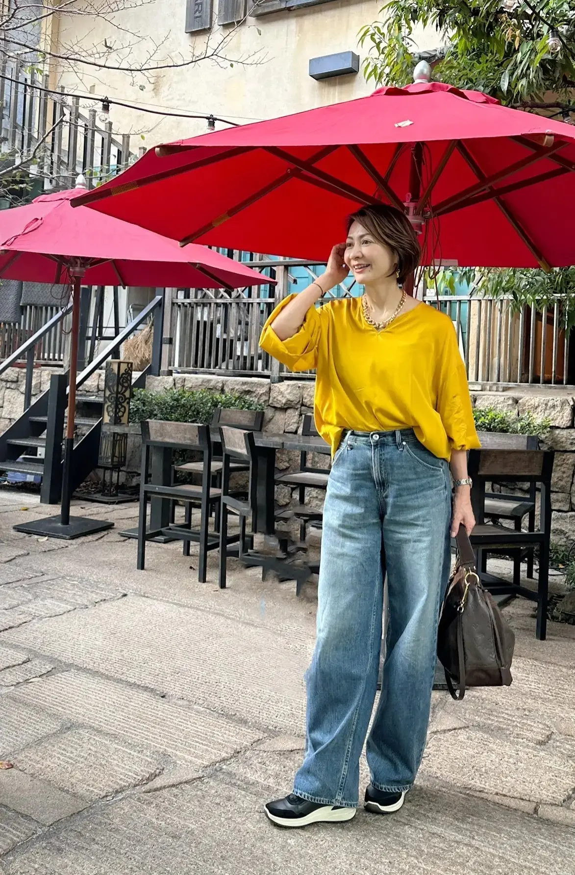 【50代「ユニクロ・GU」秋冬コーデ】あったかパンツやデニムで寒い冬をおしゃれに乗り切る！_1_15