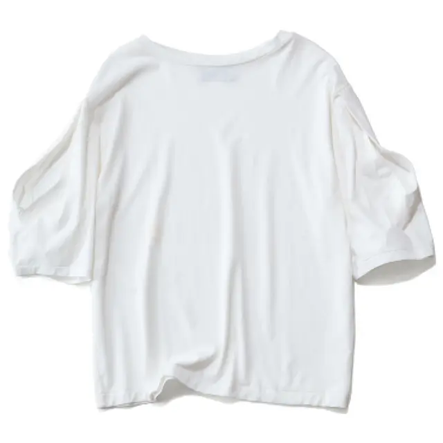SAYAKA DAVIS オープンスリーブTシャツ（ホワイト）